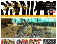 Tablet Screenshot of jungleislandzoo.com